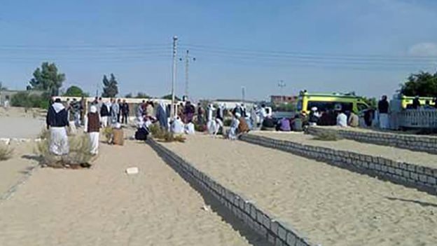 د مصر په ترهګريز برید کې د وژل شوو شمېر ۲۳۵ تنو ته رسیدلی