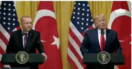 ډونالد ټرمپ له خپل ترکي سیال رجب طیب اردوغان سره وکتل