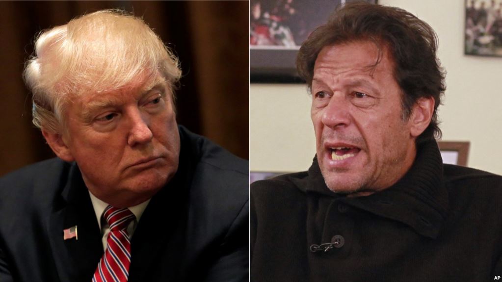 عمران خان ټرمپ ته ويلي: په پاکستان کې د طالبانو پټنځايونه مونږ ته هم را وښيئ، چې په کې عمليات وکړو 