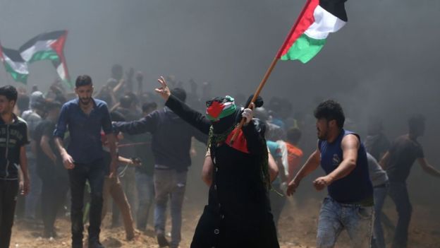 په بيت المقدس کې د امريکا سفارت د ۵۲ فلسطنيانو ژوند واخېست او ۲۴۰۰ نور يې ټپيان کړل