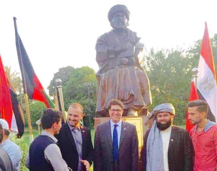 مصر: ازادۍ پارک کې د سید جمال الدین افغاني مجسمه کېښودل شوه